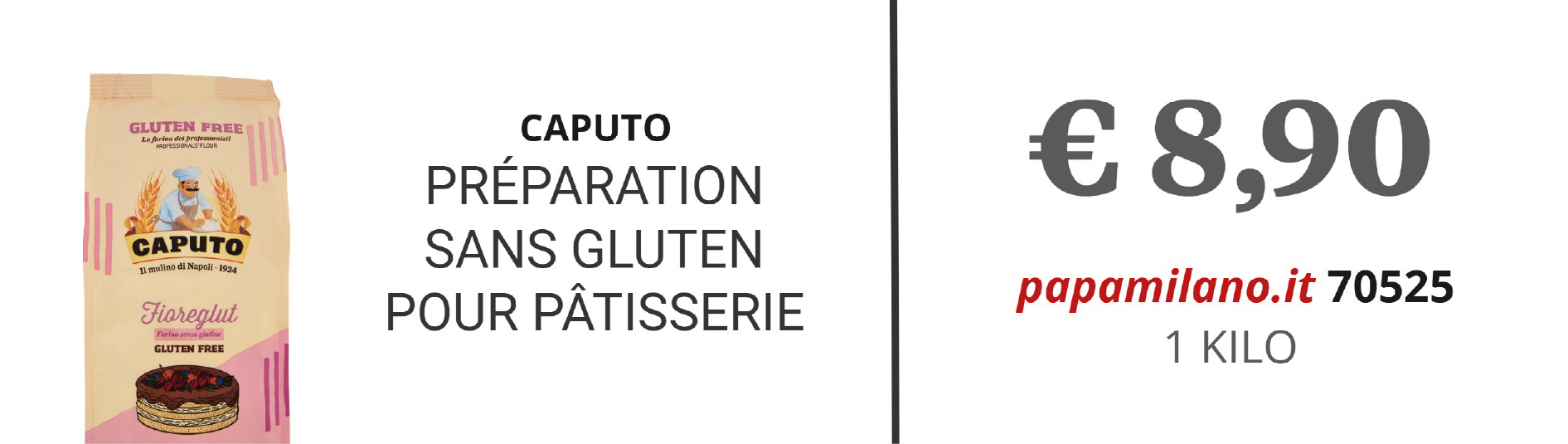 CAPUTO PRÉPARATION SANS GLUTEN POUR PÂTISSERIE